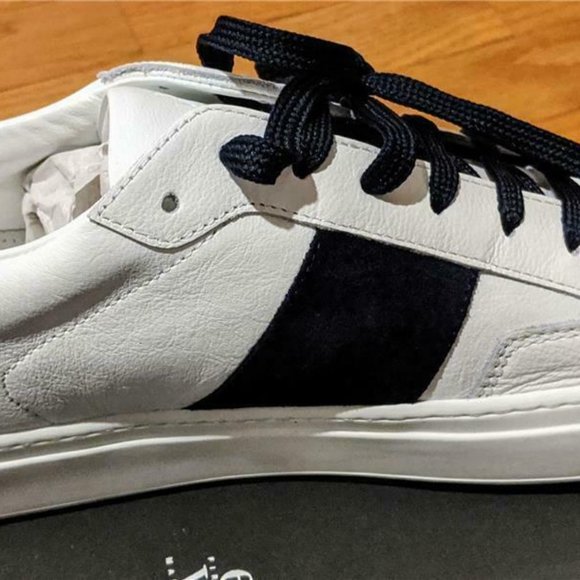 Eleventy Shoes Mens Eleventy Suede Side Band Lowtop